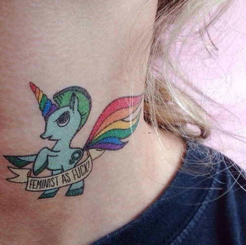 micdotcom:  Feminist tattoos FTW. There are 7 more of these and they’re just as badass.