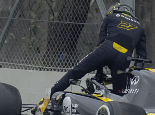  Nico Hulkenberg Crash in Brazil GP FP2 