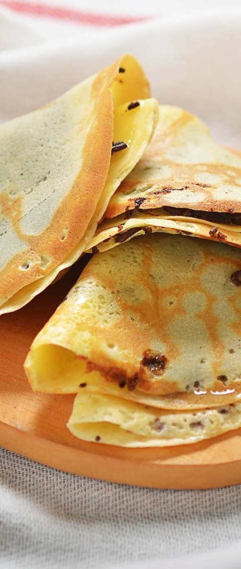 Crepes Recipe - Chocolate Sprinkles Crepes