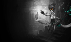 Monochromatic Splash Art: Hextech Janna by