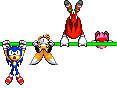 swing swing knuckles tails sonic amy