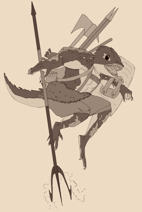 kuroimarzipan:forgot to upload here, i drew my dnd lizard the other night she’s always delightful to