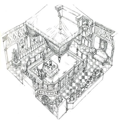 Unused concepts (Bar, Fortune Teller’s House, Steam Guy’s House and Magic Shop) - Part 2, Final Fant