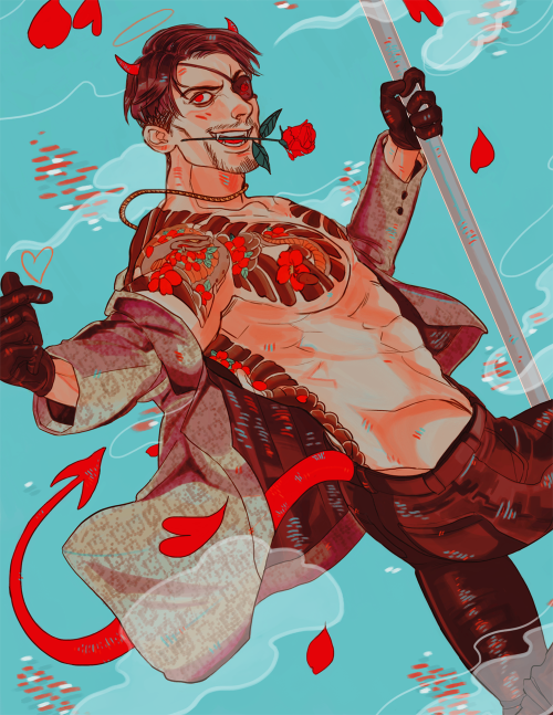 heynougat:a new majima piece in 3259295 years. dont @ me, but feel free to touch the dancer.  a