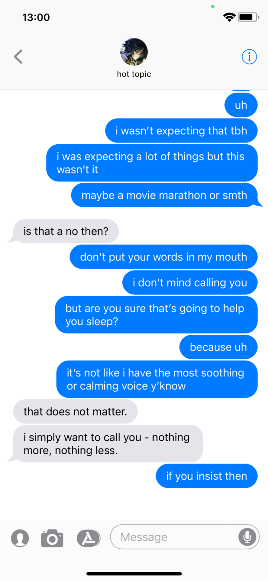 Texts. Late Nights.