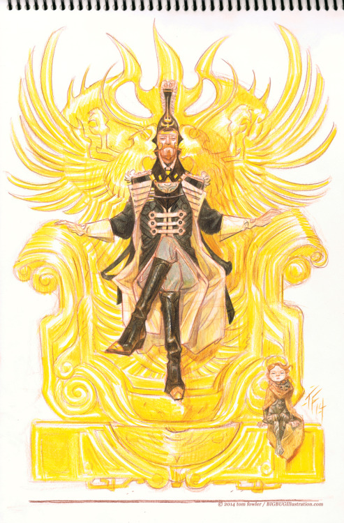 tomfowlerstuff:the padishah emperor, shaddam IV and alia atreides.Whoa.