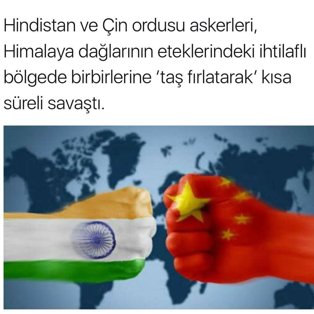 Hindistan ve Çin ordusu...