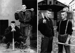 historicaltimes: Members of the Red Warriors – an anti-fascist street gang who patrolled the Paris suburbs in the 1980s and violently confronted fascists via reddit 