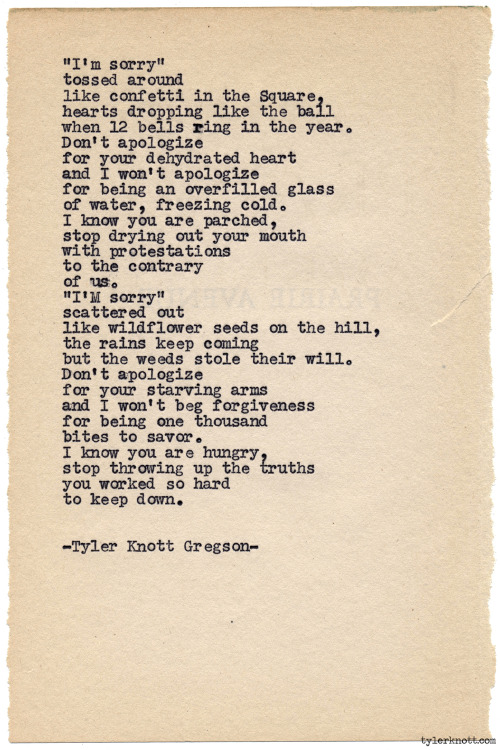 tylerknott:  Typewriter Series #900 by Tyler Knott Gregson *It’s official, my book, Chasers of the Light, is out! You can order it through Amazon, Barnes and Noble, IndieBound or Books-A-Million * 