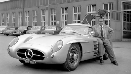  1955 Mercedes-Benz 300 SLR Uhlenhaut Coupé ! The car is one of only two prototype racers developed 