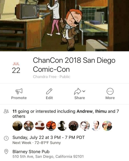 Who’s going? #chancon #sdcc