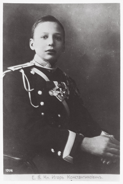 imperial-russia:Prince Igor Konstantinovich of Russia, one of the Romanovs who were murdered by the 