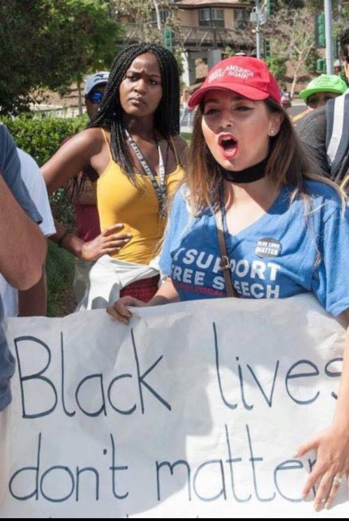 thingstolovefor: The irony that she “supports free speech” but can’t handle #Black