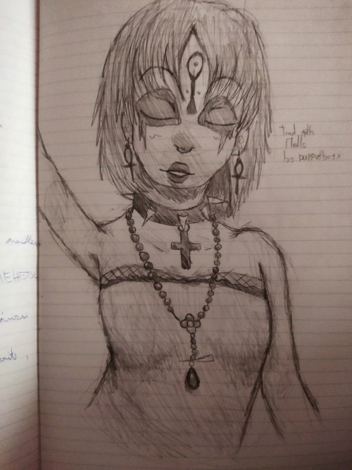 Trad Goth Mello I Drew In Robotics Class