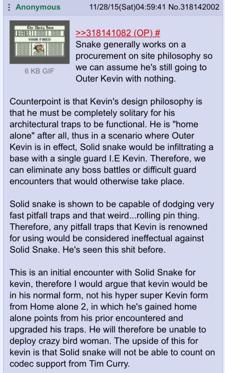 spplmj: Solid Snake vs Outer Kevin