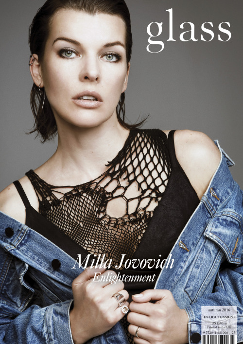 Glass Magazine - Enlightenment - Autumn 2016(US Cover) featuring Milla Jovovich wearing Alexander Wa