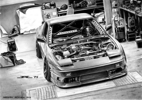 tunedandracecars:  Nissan 200sx s13