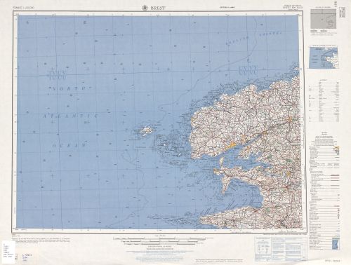 (Coming soon S’lim #3 Ys)NM 30-10 Brest / France 1:250,000 Series M562.U.S. Army Map Serv