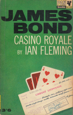 Casino Royale, by Ian Fleming (Pan, 1964).From a car boot sale in Winchester.