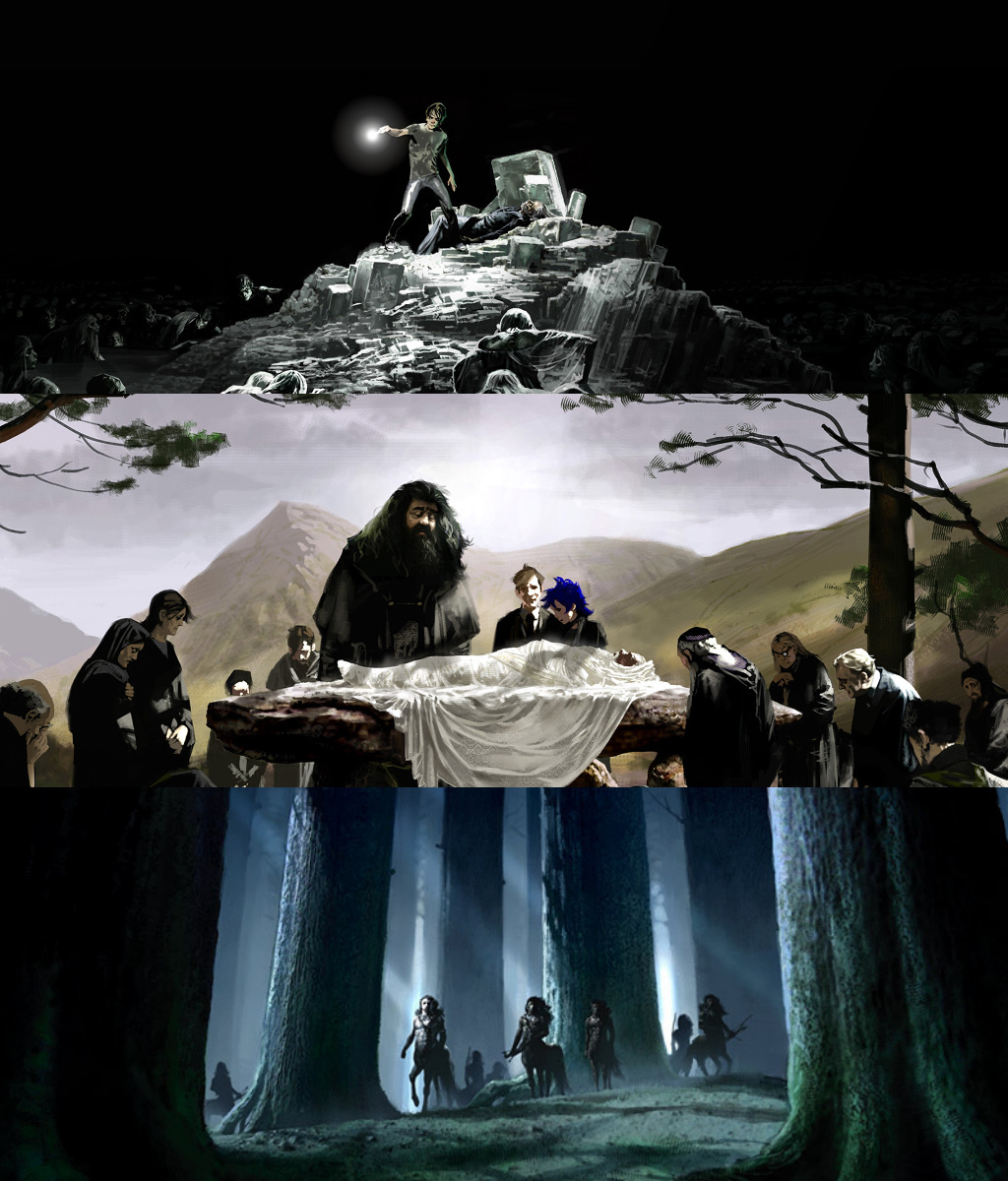 potterswheeezy:  Harry Potter Film Concept Art by Adam Brockbank (x) 
