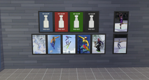 Winter Sports Framed PostersSomeone on @maxismatchccworld‘s SSS Wishlist wanted a hockey/Stanley Cup