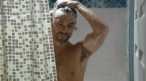 tvhunkcaps:  Iván Sánchez‘s shower scene porn pictures