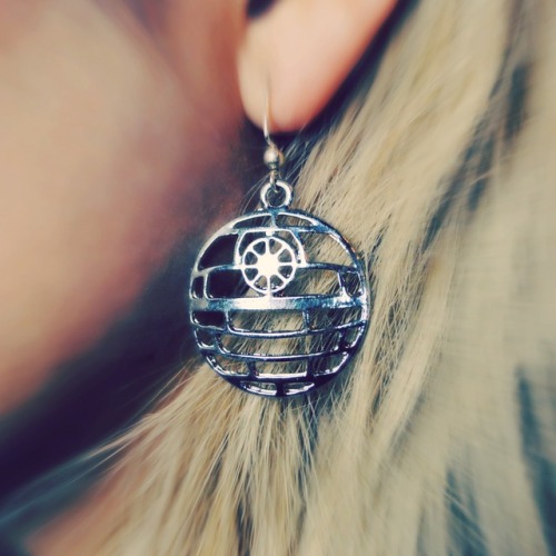 ⚡Death Star Earrings: $12.00⚡➳The Empire’s ultimate weapon in a size that can hang comfortably