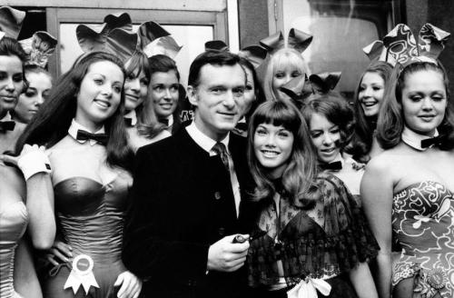 Hef with Barbi Benton at the opening of Playboy club in 1969.