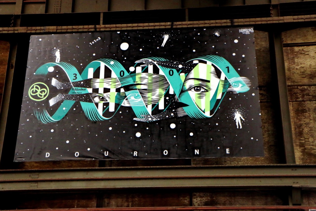 crossconnectmag:  Street art by Dourone   &quot;Art for the People” Since