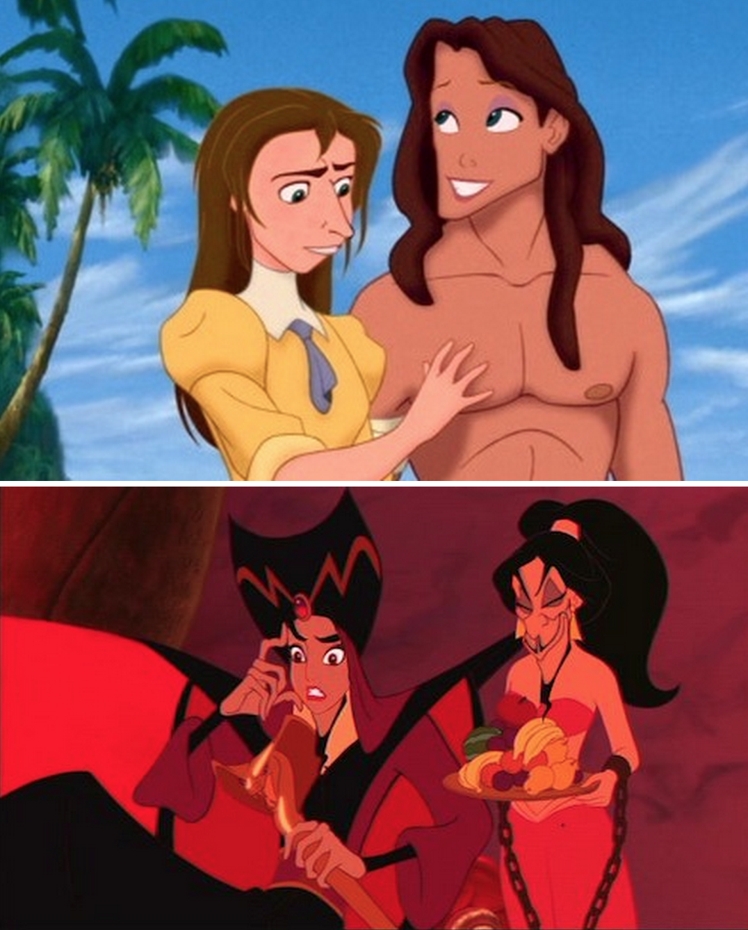 chubbyfury6:  romcom-artbot:  thatsthat24:  tastefullyoffensive:  Disney Face Swaps