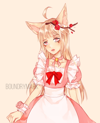 tiny-tiara:  boundrymark​ is the absolute sweetest, she drew my lil Tiara ♡  ♡  ♡      