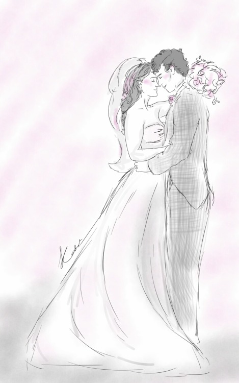 likingthistoomuch: majesticlolipop: Sherlolly wedding for Anon (I tried) Fabulous!!!