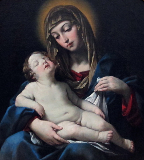 You OK there, baby? Madonna and ChildFrancesco Gessic. 1624