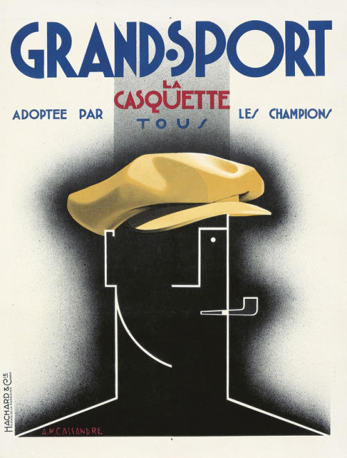 Grand Sport. 1925. A. M. Cassandre.23 ¾ x 31 ½ in./60.3 x 80 cm“Clothes make the