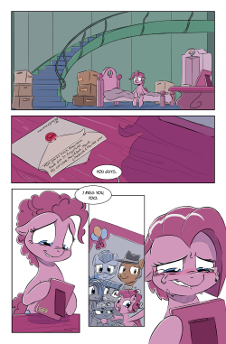southernbelleaj:  Closed for the Holidays Page 3/5 (story page) Closed  for the Holidays tells the tale of Pinkie Pie’s first Hearth’s Warming  in Ponyville as a young mare. Written and coloured by Trevor Rain, with lineart by Dilarus and help from