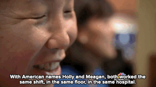 micdotcom:   After 40 years apart, these sisters found each other working the same job  Pok-nam Shin, now known as Holly Hoyle O'Brien, and Eun-Sook Shin, now known as Meagan Hughes, were both orphaned from a young age in their native South Korea in