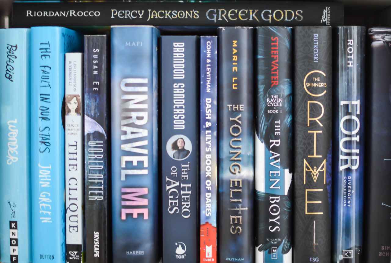 twirlingpages:  rainbow bookshelf ♡