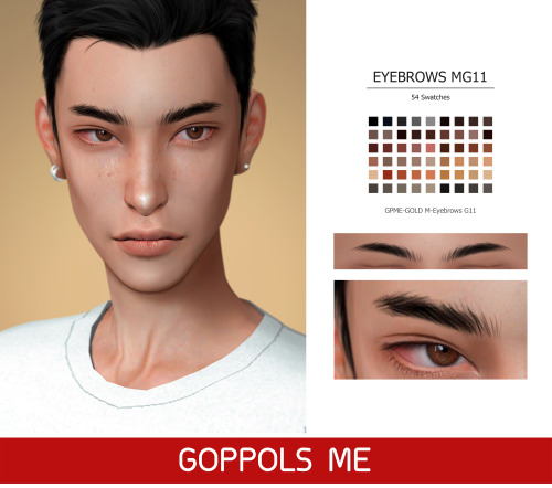 GPME-GOLD M-Eyebrows G11DownloadHQ mod compatibleAccess to Exclusive GOPPOLSME Patreon onlyThank for