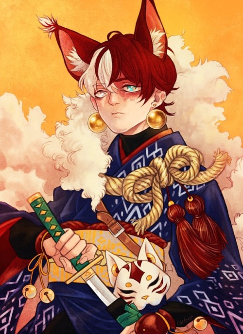 Kitsune Todoroki request for my 200 hit on twitter! thanks guys! you are awesome!!