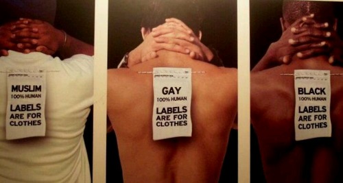 Found this interesting… Labels are for clothes, Not for Human!