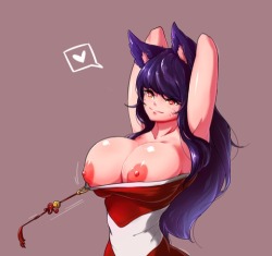 felkina:  “Hehe well someone’s been missing my attention haven’t they? And by pulling my boobs out… Do you have some sort of motive you hungry little pervert? Maybe you desire me to play with that horny dick of yours… However do be careful what