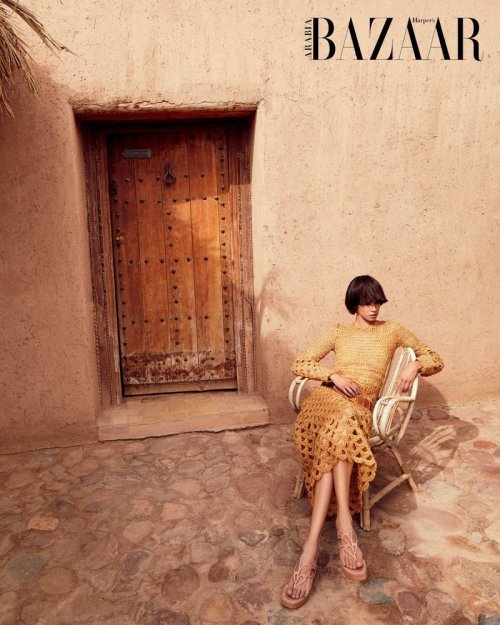 Hind Sahli photographed by Vladimir Marti for Harper&rsquo;s Bazaar Arabia, Spring 2022