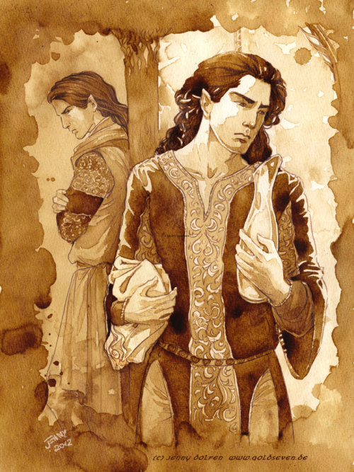 markedasinfernal:‘Fingon and Turgon, sons of Fingolfin. The former just having freed Maedhros from T