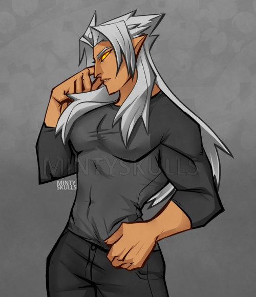 mintyskulls: I needed to look up Xemnas’ armor for an AU and a possible painting series and uhhh it shows off how beefy he is so that’s the inspiration here we go Don’t repost or use without proper credit, ask first please 
