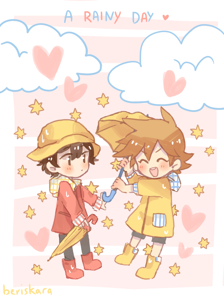 catsubun: small babies in the rain for day one of @namelessweek ! - w - 