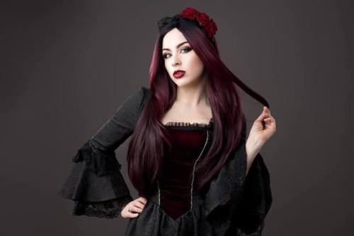gothicandamazing: Model: Lady Kat EyesPhotographer: Garry Black PhotographyDress: DarkinClosetRose H