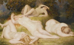 monsieurleprince:  Auguste Léveque (1864 - 1921) - Sleeping bacchantes 