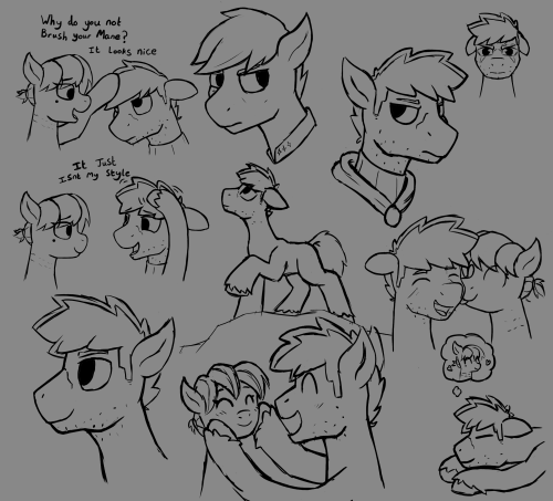 A Bunch Of Sketches Of Hale, I Like Drawing Hale When Im Struggling With Art Block, And I Put Them All