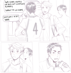 gothpreteen:  iwa definitely calls oikawa