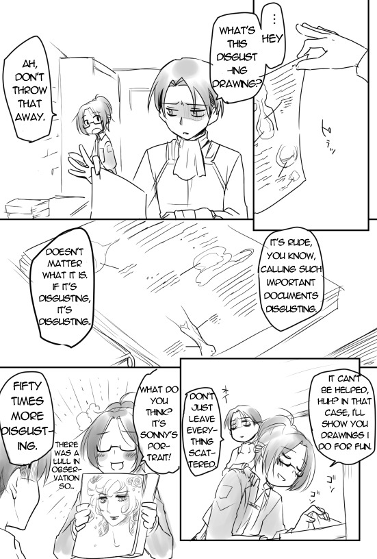ploomyblue:  愛のフィルター l ふぐり Fandom: Shingeki no Kyojin Character/Pairing: